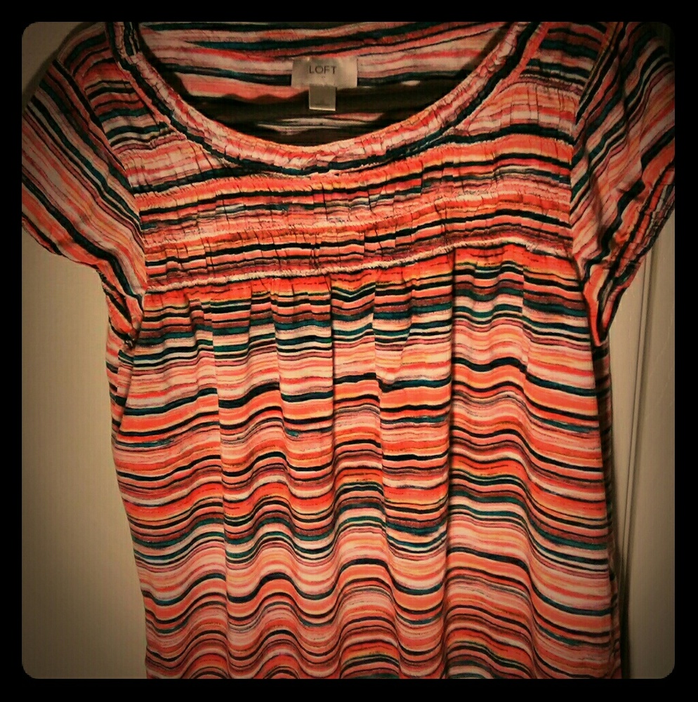 Loft Striped Blouse XL